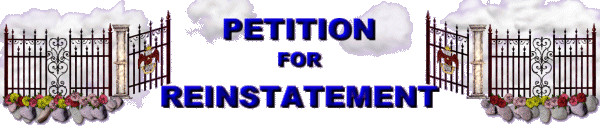 Petition for Reinstatement